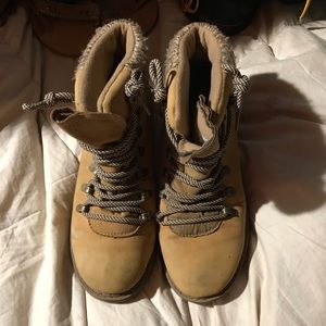 Tan ankle boots